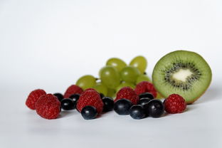 蓝莓,山莓,葡萄,猕猴桃,水果,健康,维生素,营养,美味,吃,新鲜,成熟,食品,红色